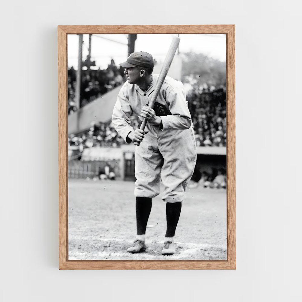 Poster Ty Cobb en Action – affiche Baseball (vue 4)